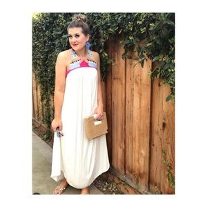 NWT, Rip Curl, Embroidered Maxi Dress, Size Large